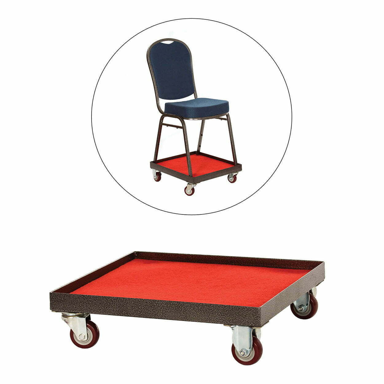 4-wheels-stacking-chair-dolly Stacking chairs dolly - 4 wheel