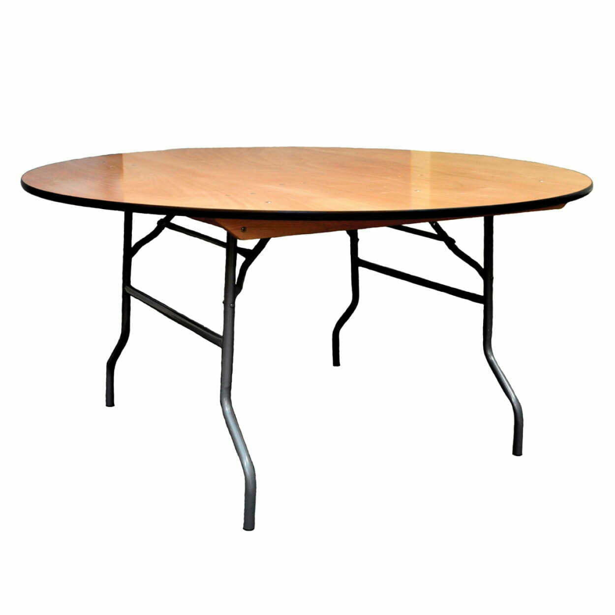 wooden round banquet table